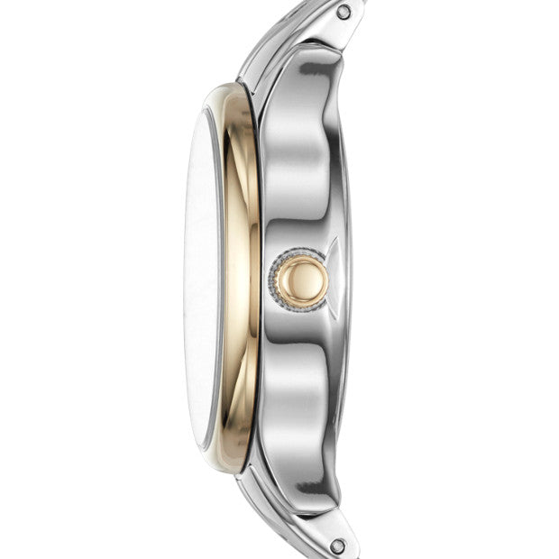 Fossil Bq1574 Modern Sophisticate Three-hand Two-tone Stainless Steel Watch