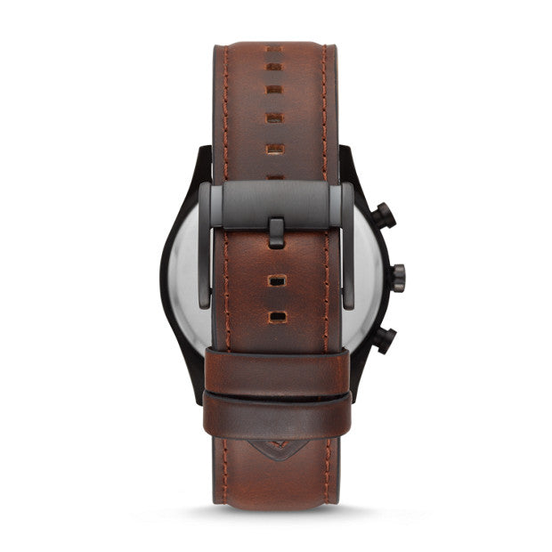 Fossil BQ2457 Sullivan Multifunction Brown Leather Watch Jewelry