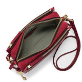 Fossil Zb7405627 Campbell Crossbody Red Velvet