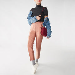 Fossil Zb7405627 Campbell Crossbody Red Velvet