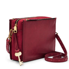 Fossil Zb7405627 Campbell Crossbody Red Velvet