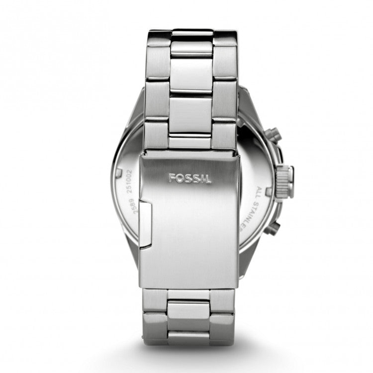 Fossil Ch2600 Decker Silver Stainless Steel Chronograph Watch
