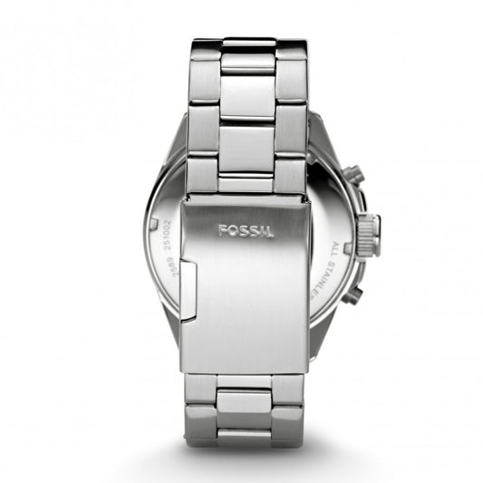 Fossil Ch2600 Decker Silver Stainless Steel Chronograph Watch