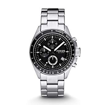 Fossil Ch2600 Decker Silver Stainless Steel Chronograph Watch