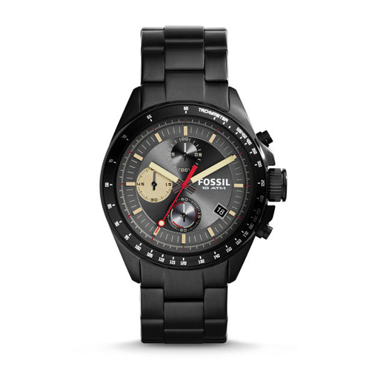 Fossil Ch2942 Decker Chronograph Black Stainless Steel Watch