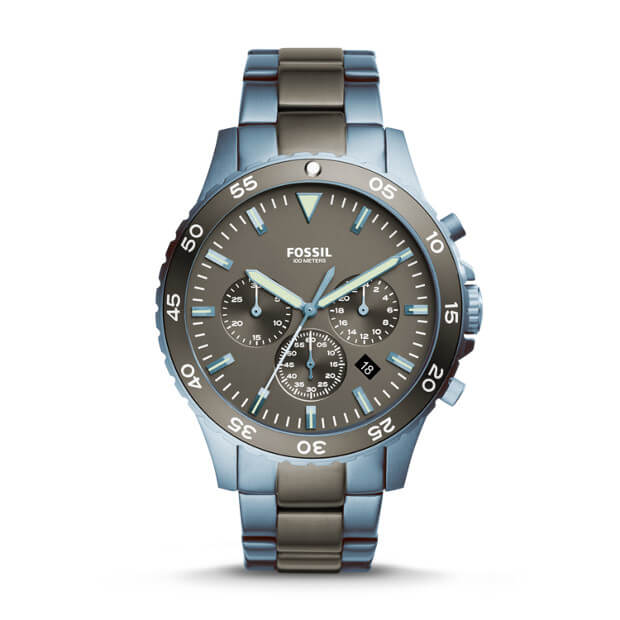 Fossil Ch3097 Crewmaster Sport Chronograph Grey Dial Watch