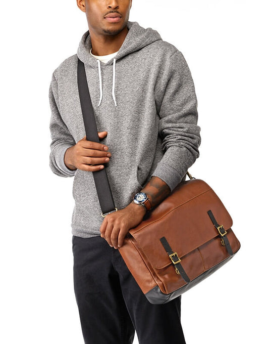 Fossil MBG9312222 Defender Messenger Cognac