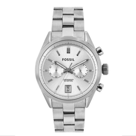 Fossil CH2968 Del Rey Chronograph Silver Dial Stainless Steel Watch