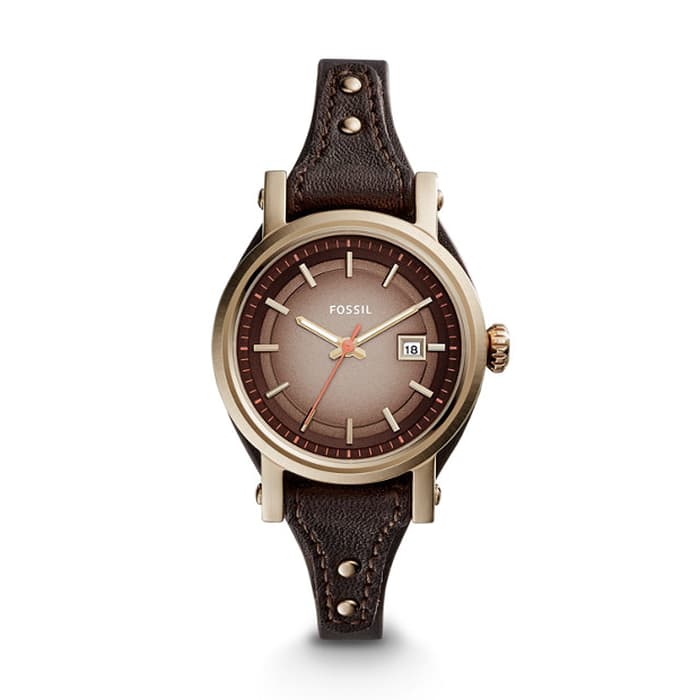 Fossil ES3910 Original Small Boyfriend Espresso Leather Watch