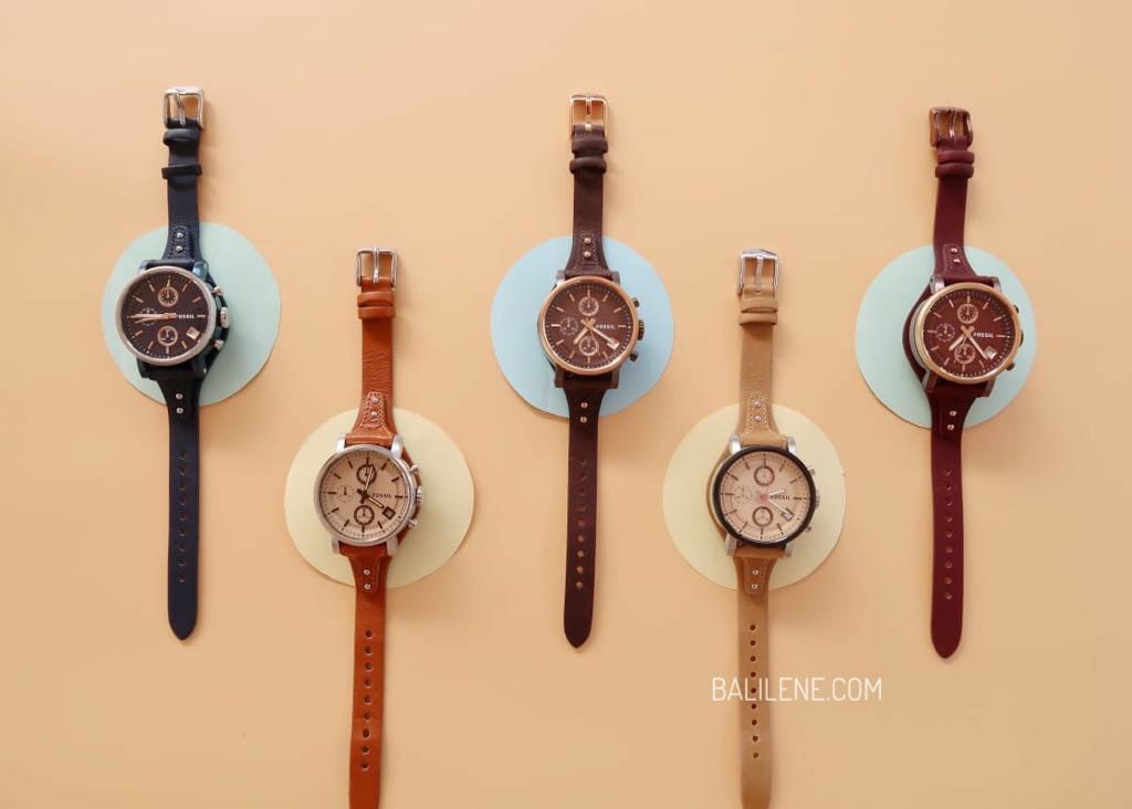 Fossil ES4046 Boyfriend Sport Chronograph Brown Leather Watch