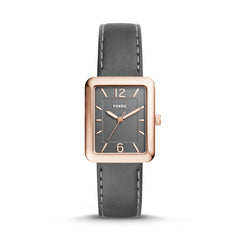 Fossil ES4245 Atwater Three Hand Grey Leather Watch