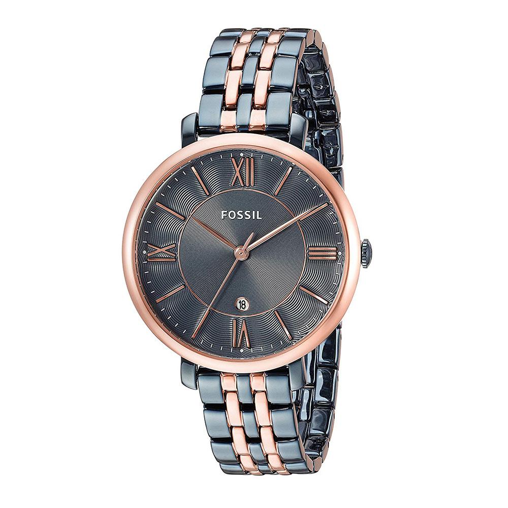 Fossil ES4321 Jacqueline Three Hand Date Two Tone Watch