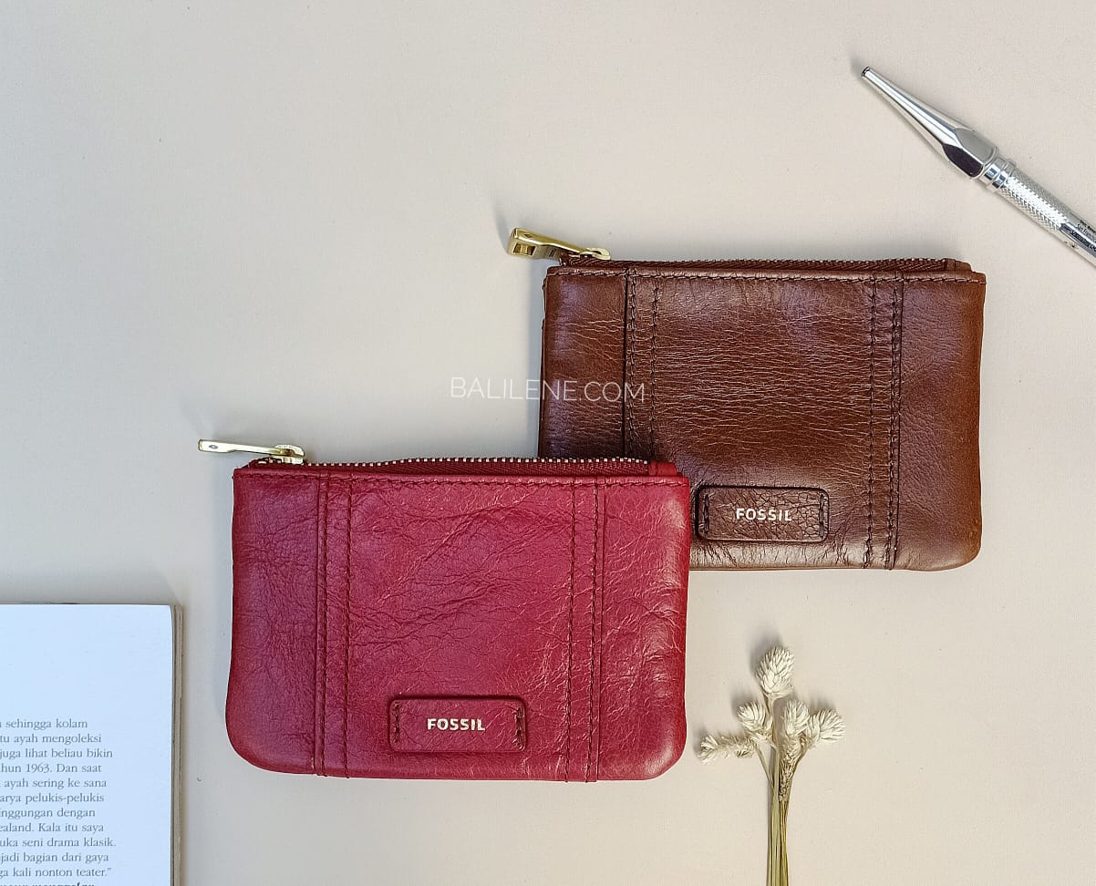 Fossil SL7102P Ellis Zip Coin Brown