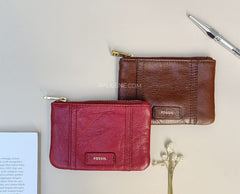 Fossil SL7102P Ellis Zip Coin Brown