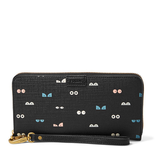 Fossil emma zip clutch shop
