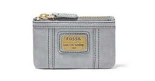 Fossil SL2933180 Emory Zip Coin In Smokey Blue
