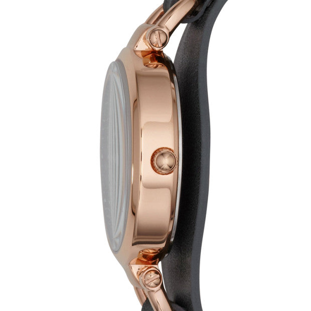 Fossil Es3077 Georgia Smoke Leather Watch