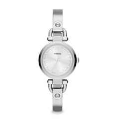 Fossil Es3269 Georgia Mini Ladies Silver Dial Stainless Steel