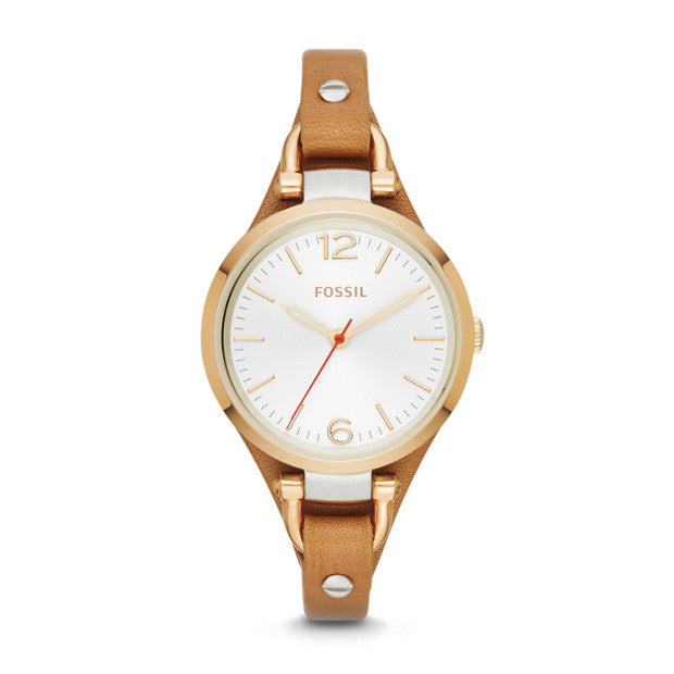 Fossil Es3565 Georgia Tan Leather Watch