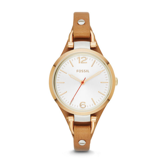 Fossil Es3565 Georgia Tan Leather Watch