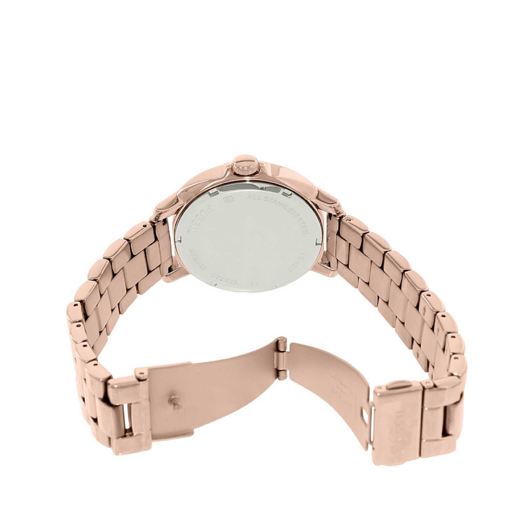 Fossil Es3720 Chelsey Rose Gold Stainless Steel Watch