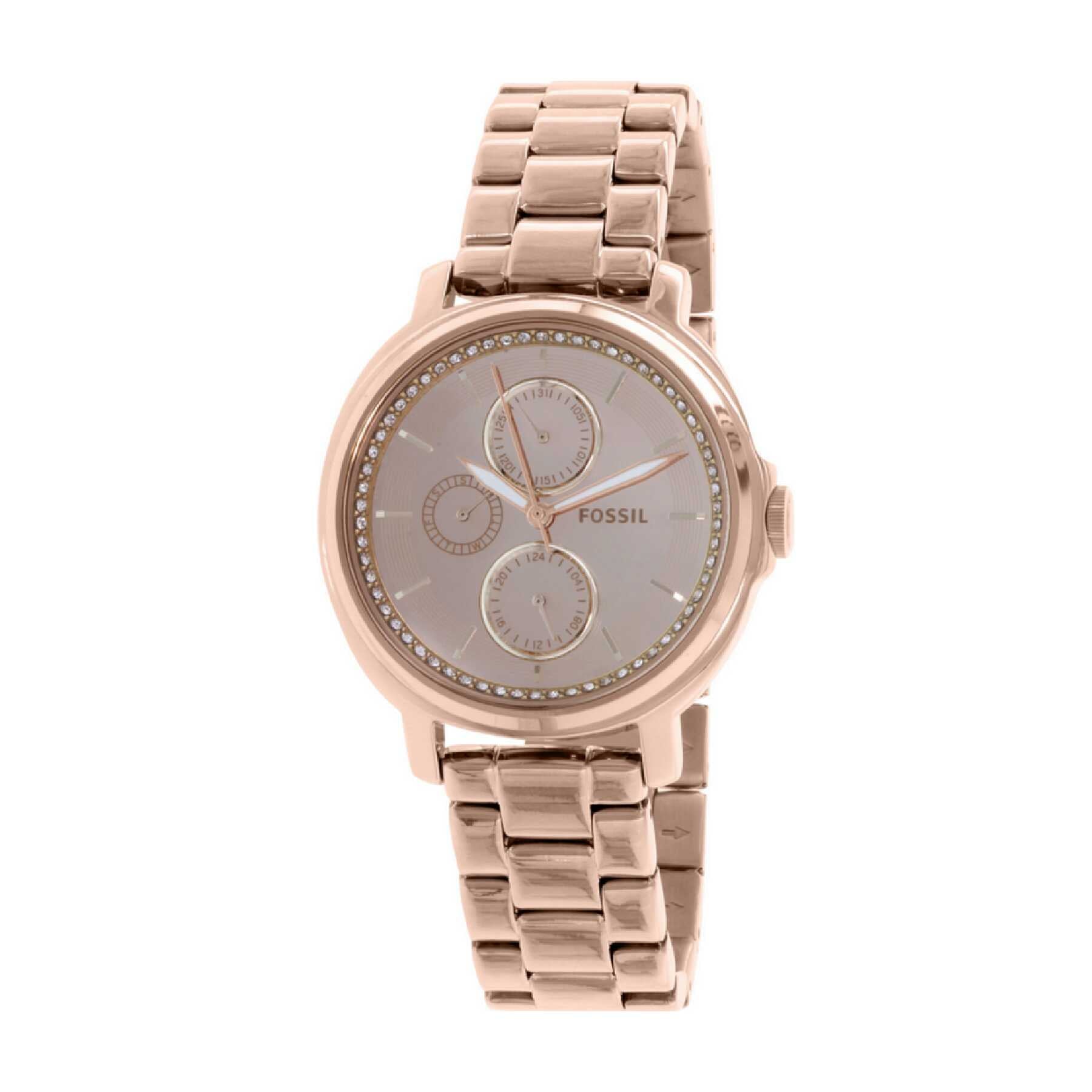Fossil Es3720 Chelsey Rose Gold Stainless Steel Watch