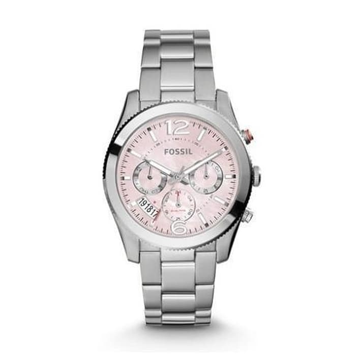 Fossil Es4173 perfect Boyfriend Pink Mother Of Pearl Dial Ladies Watch