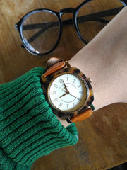 Fossil Es4281 Idealist Three Hand Luggage Leather Watch