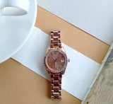 Fossil Es4491 Scarlette Mini Three-hand Date Rose Gold-tone Watch