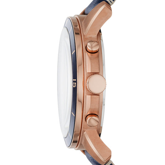 Fossil FS5237 Grant Sport Chronograph Blue Leather Watch
