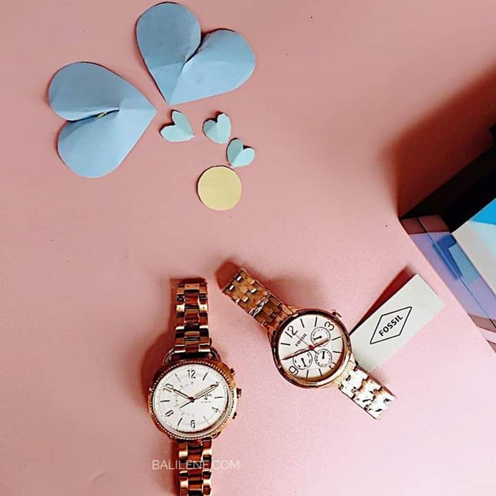 Fossil FTW1208 Hybrid Q Accomplice Rosegold Tone Stainless Steel Smartwatch