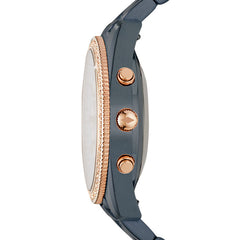 Fossil FTW5017 Hybrid Smartwatch Q Scarlette Two Tone Blue-Rose Gold Watch
