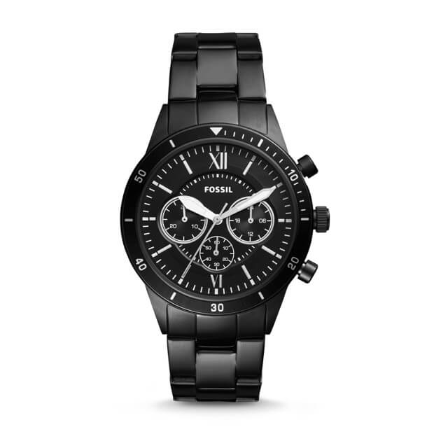 Fossil BQ2227 Flynn Sport Chronograph Black Stainless Steel Watch