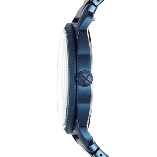 Fossil Fs5231 Machine Blue Stainless Steel Watch