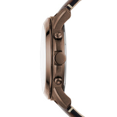 Fossil Fs5344 Grant Men Chronograph Brown Leather Watch