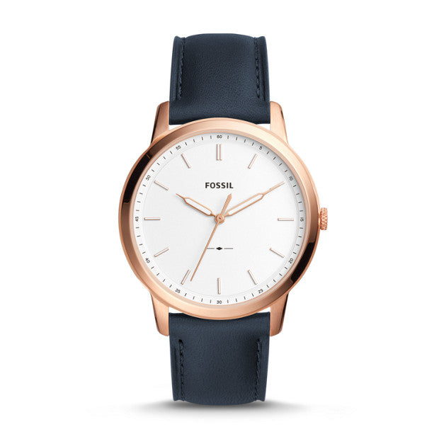 Fossil Fs5371 The Minimalist Slim Three Hand Navy Watch