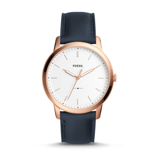 Fossil Fs5371 The Minimalist Slim Three Hand Navy Watch