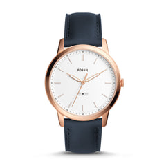 Fossil Fs5371 The Minimalist Slim Three Hand Navy Watch
