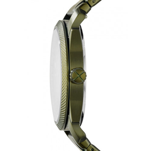 Fossil Fs5389 Machine Three-hand Date Olive Green Stainless Steel