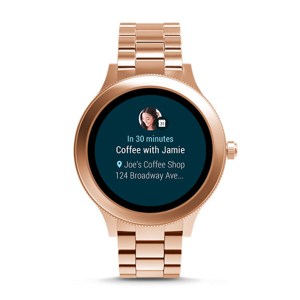 Fossil Ftw6000 Q Venture Bracelet Smartwatch In Rose Gold
