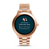 Fossil Ftw6000 Q Venture Bracelet Smartwatch In Rose Gold