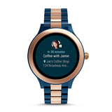 Fossil Ftw6002 Q Venture Round Digital Blue Dial Ladies Smartwatch