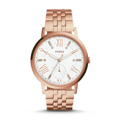 Fossil Es4246 Gazer Multifunction Rose Gold-tone Stainless Steel Watch