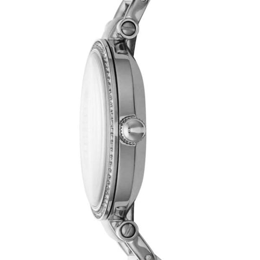 Fossil Es3225 Georgia Glitz Silver Dial Ladies Watch
