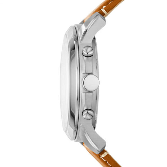 Fossil Fs5118 Grant Chronograph Beige Dial Watch