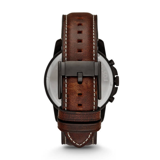 Fossil Fs5088 Grant Dark Brown Chronograph Leather Watch