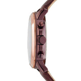 Jam Fossil ES4116 Gwyn Chronograph Wine Leather tampak samping