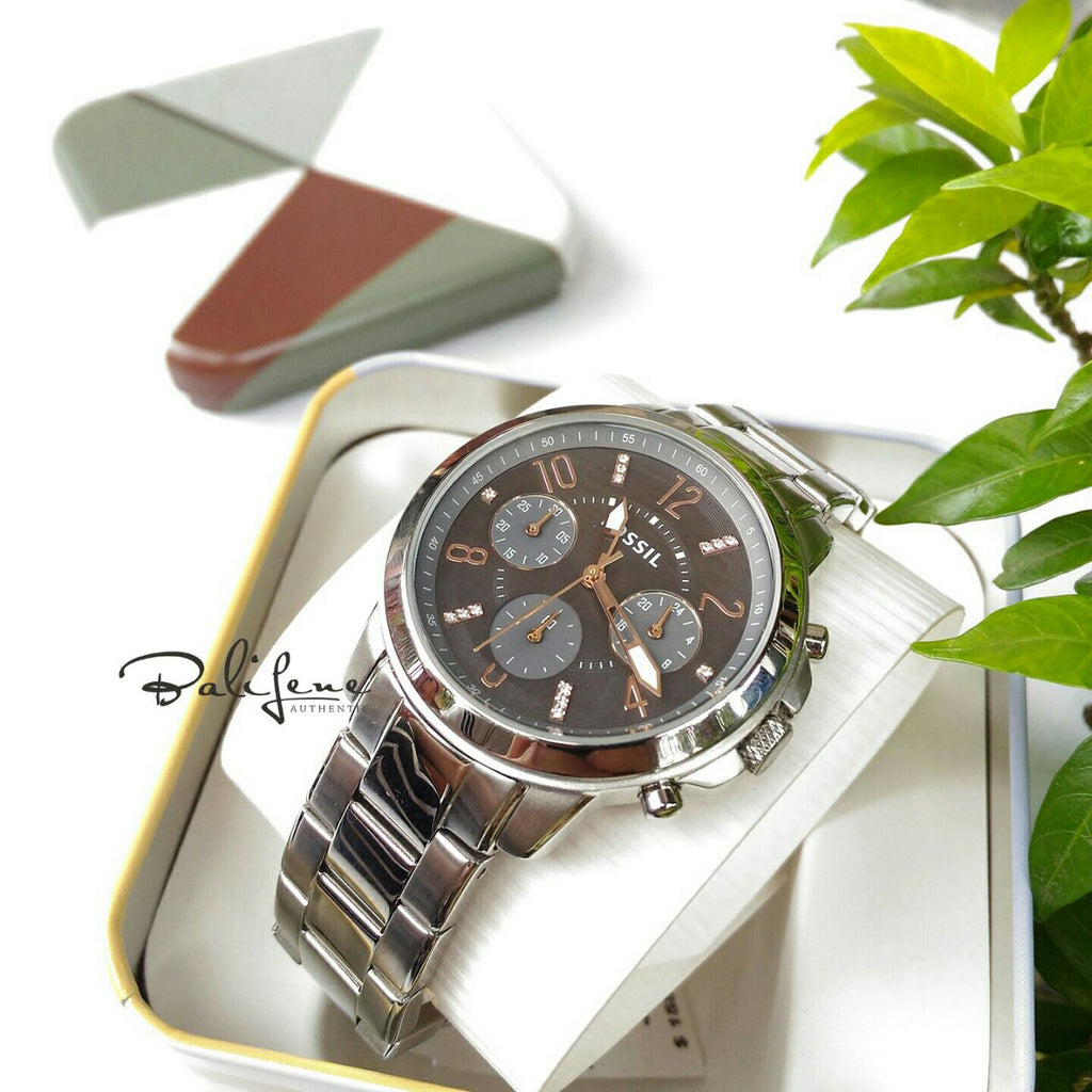 Fossil ES4148 Gwynn Chronograph Steel Link  Watch