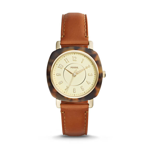 Fossil Es4281 Idealist Three Hand Luggage Leather Watch Balilene