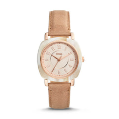 Fossil Es4282 Idealist Three Hand Sand Leather Watch